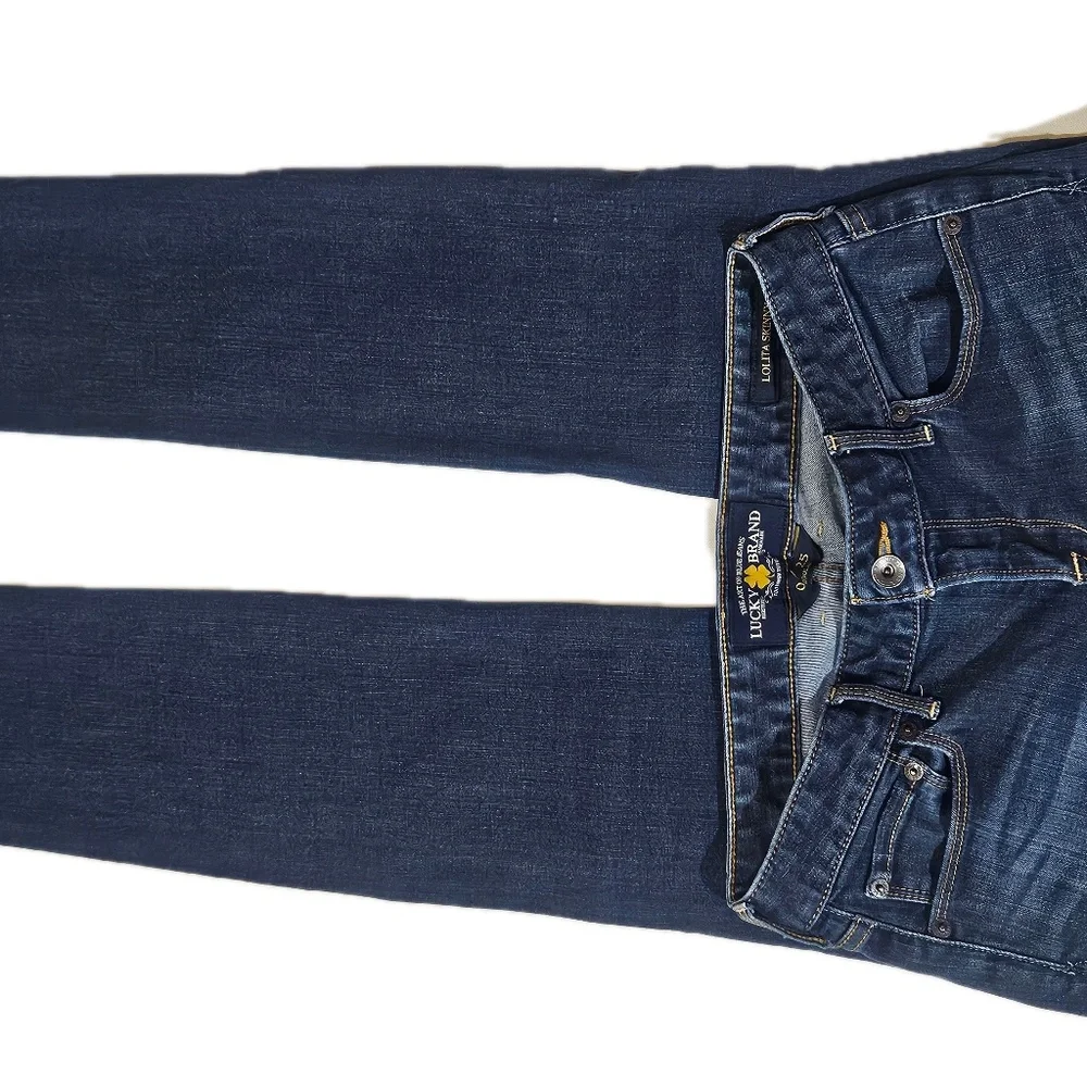 Lucky‎ Brand Lolita Skinny Jeans Womens 0 25 Blue Medium Wash Slim Denim